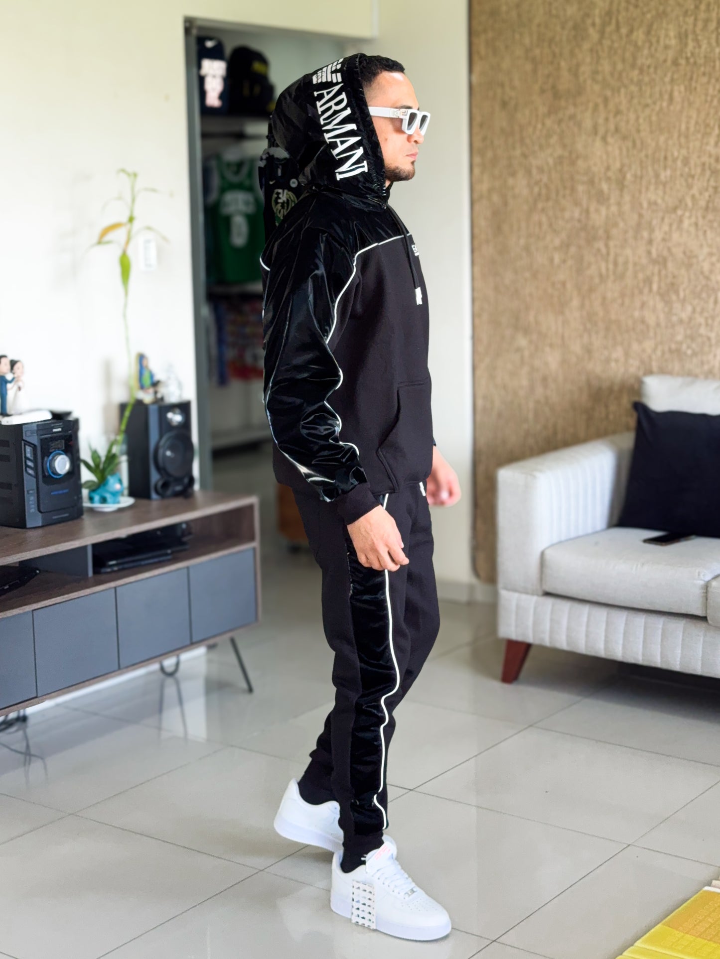 Conjunto de invierno premium ARMANI aterciopelado total black