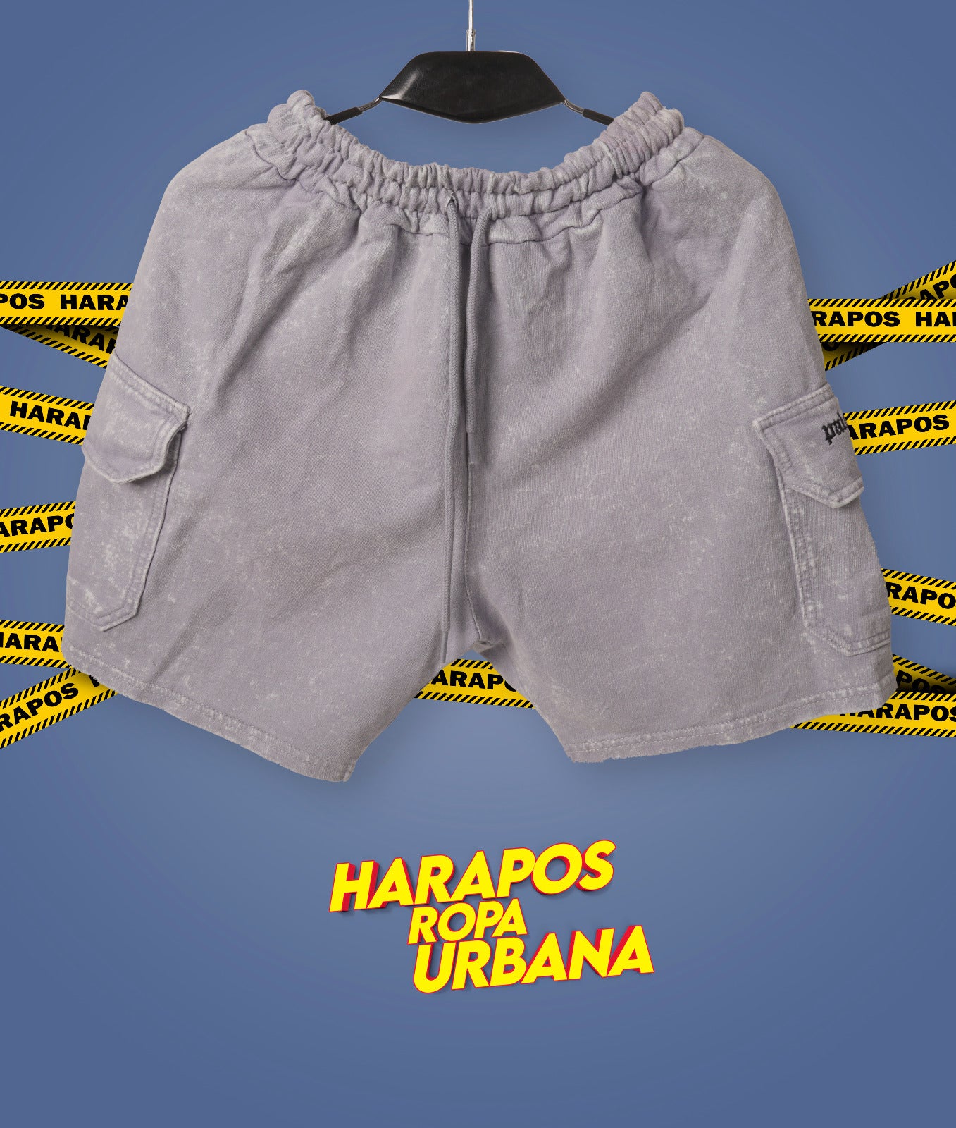 Short Palm Angels plomo prelavado