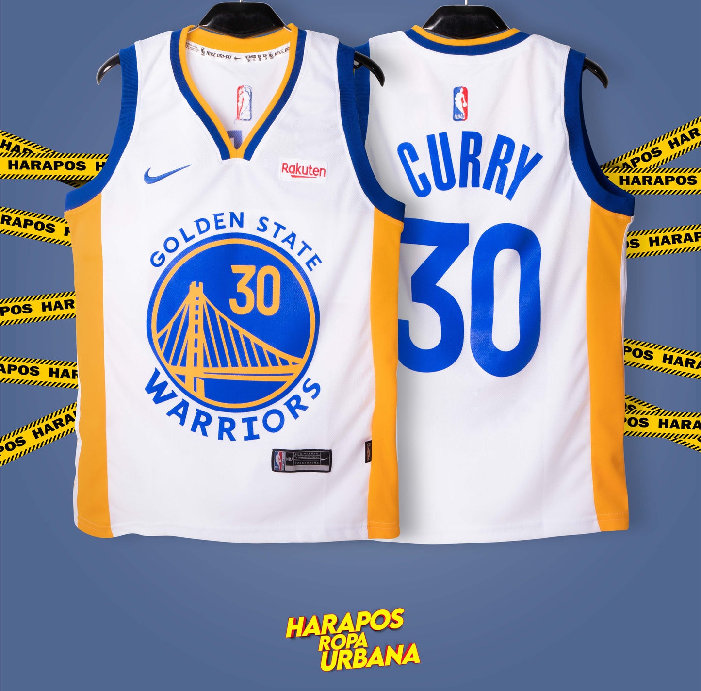 Solera Golden State blanca franja lateral