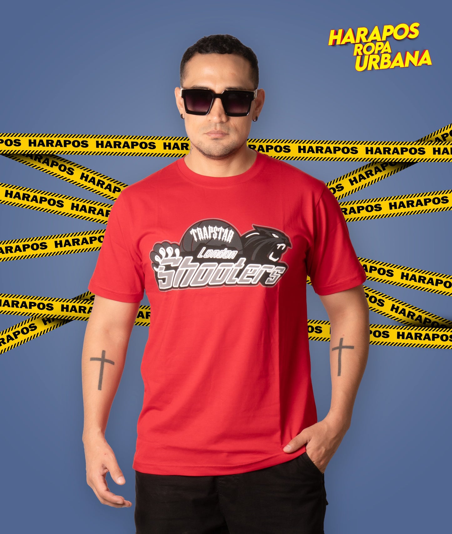 Polera trapstar oversize rojo