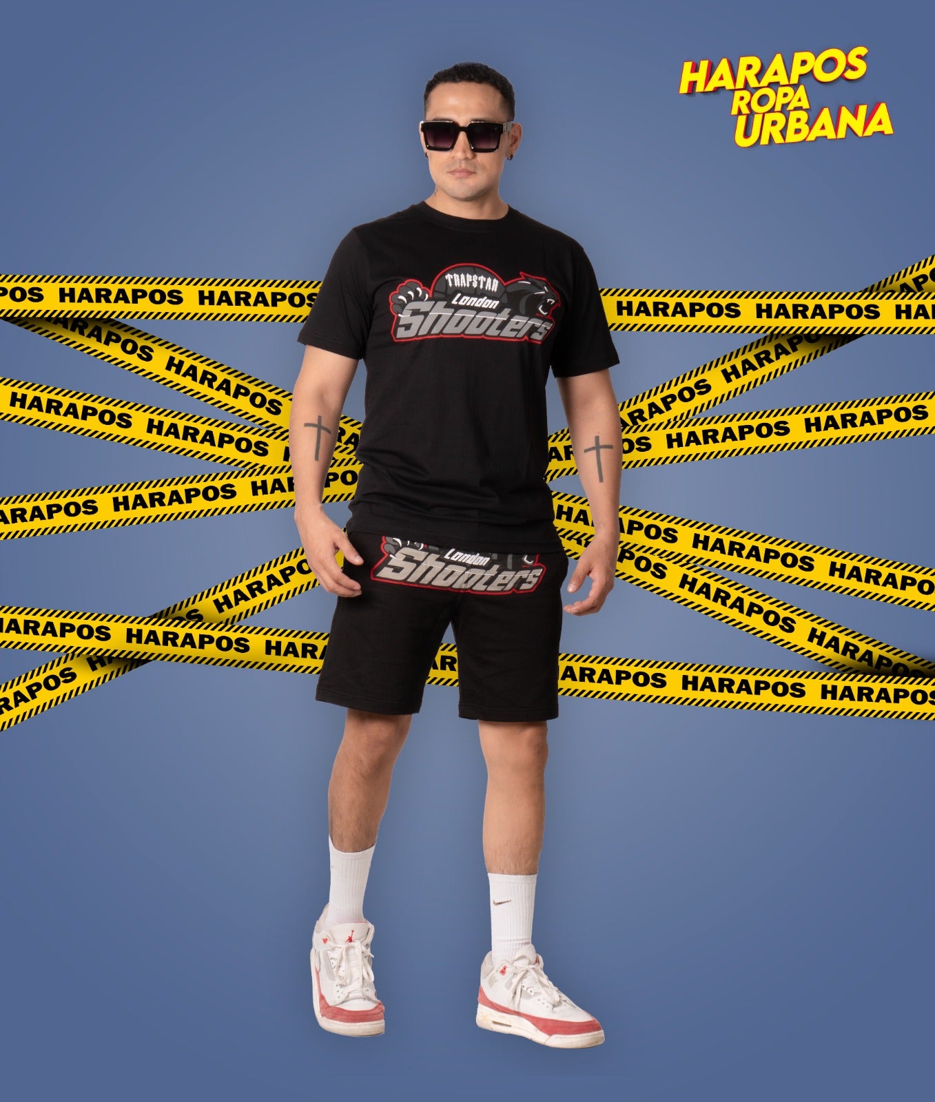 Conjunto de verano Trapstar negro