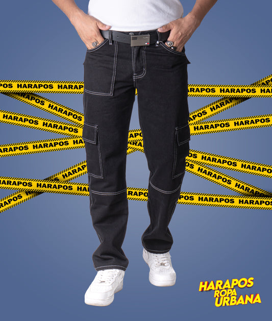 Pantalon essentials pachuco negro