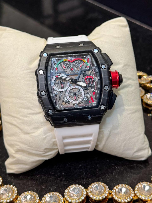 Reloj Richard Mille manilla blanca/negro