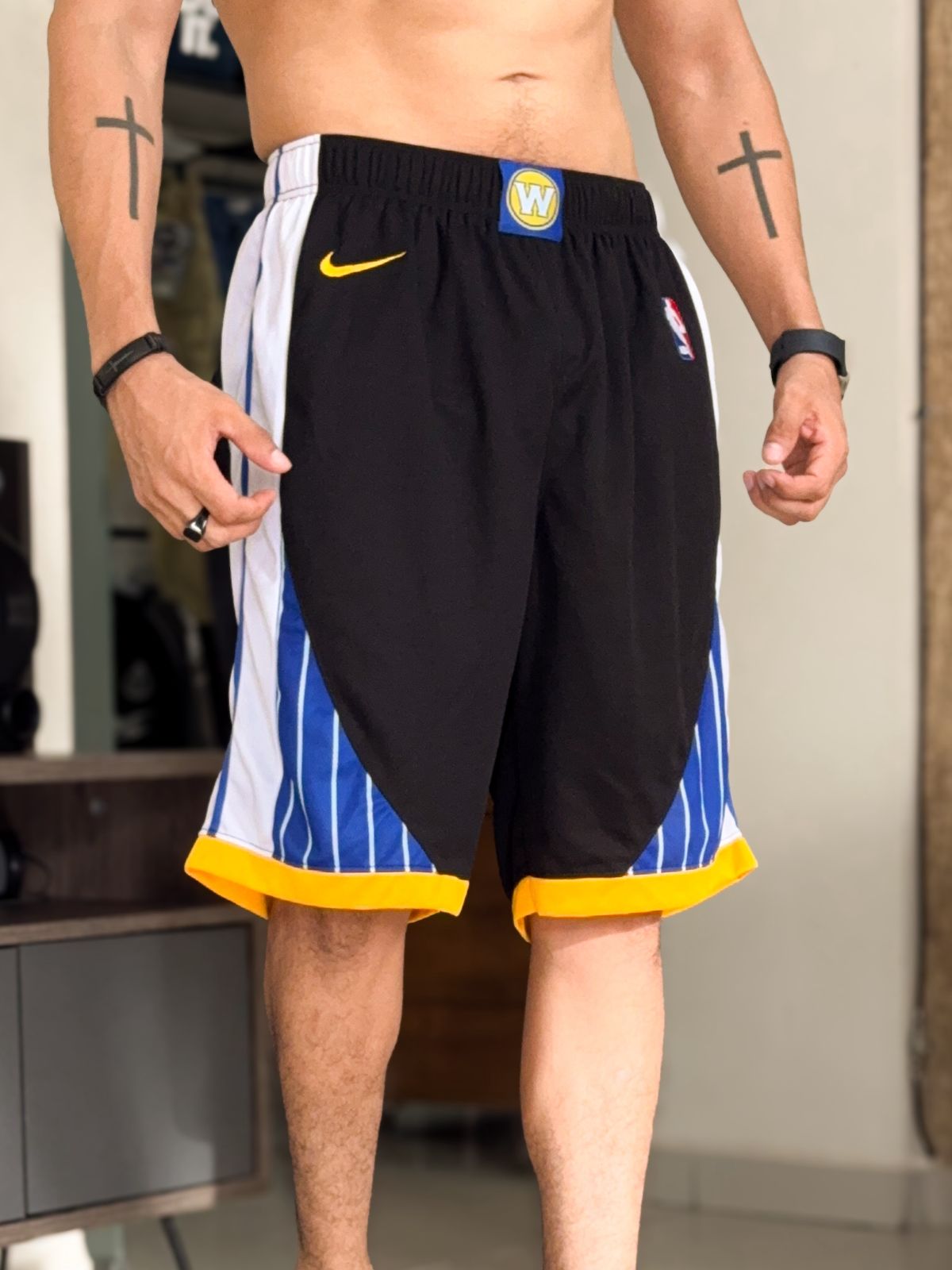 Short Deportivo Golden State Warrior Negro