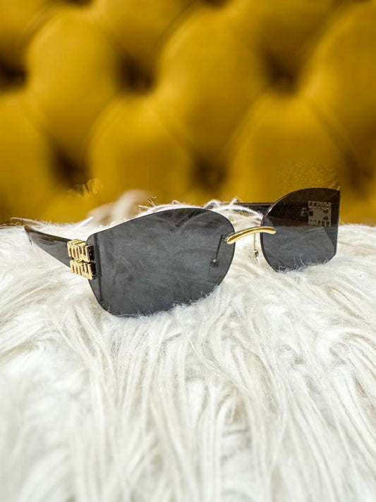 Gafas Miu Miu Flotantes Old Money Negro Entero