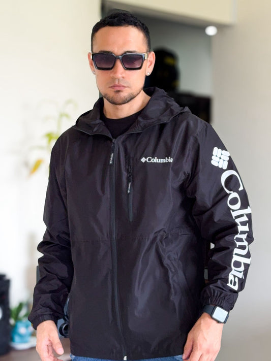 Chaqueta Rompevientos Columbia Premium Negro