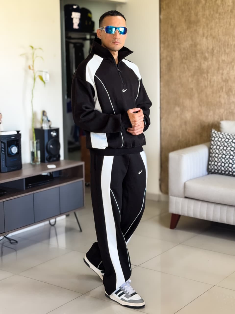 Conjunto deportivo de invierno Nike Tech Negro