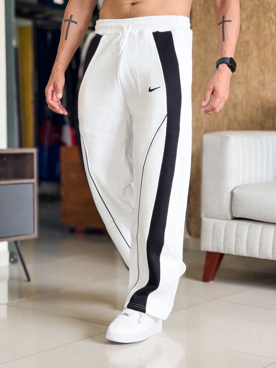 Buso Pachuco Baggy premium NIKE RETRO color blanco