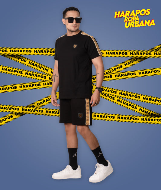 Conjunto de Verano Gucci franja cafe negro