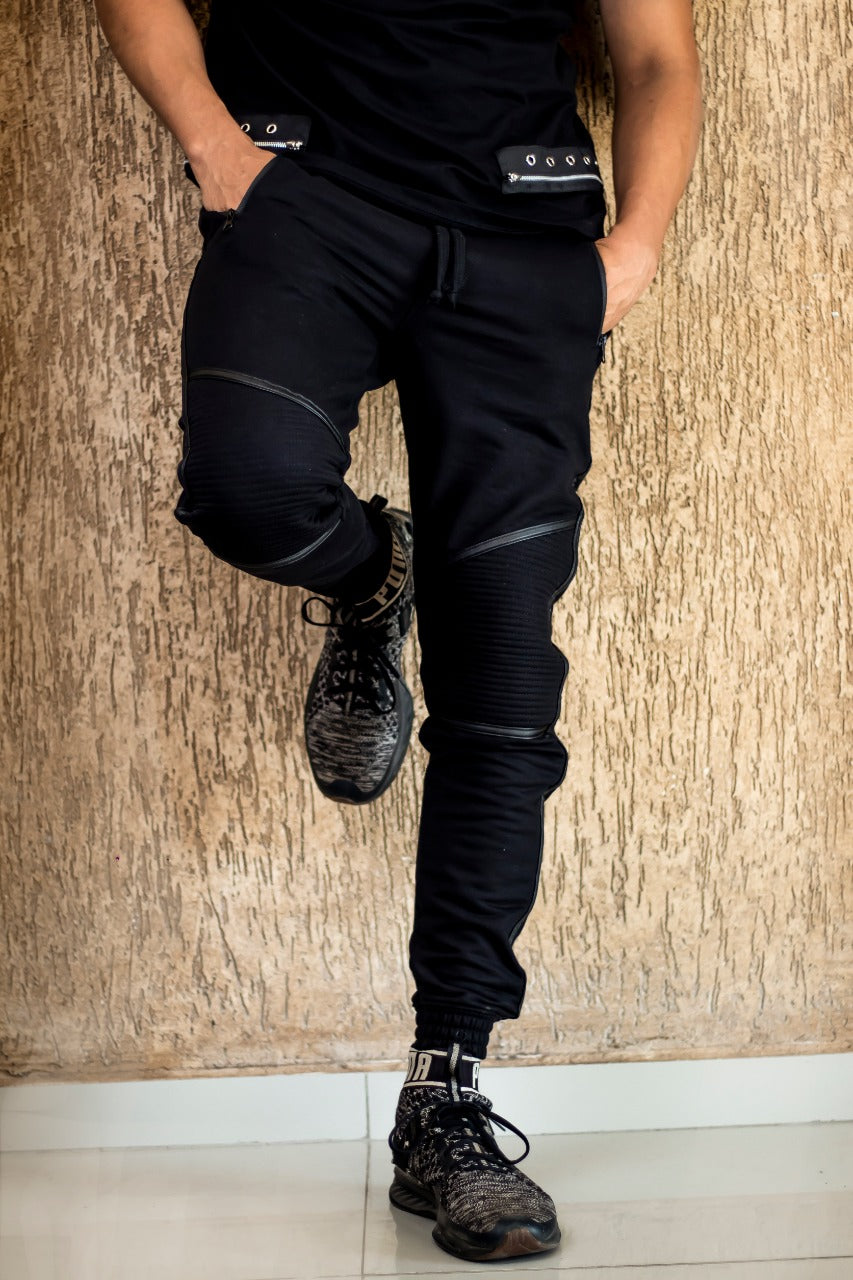 Buso jogger rome negro con detalles negros