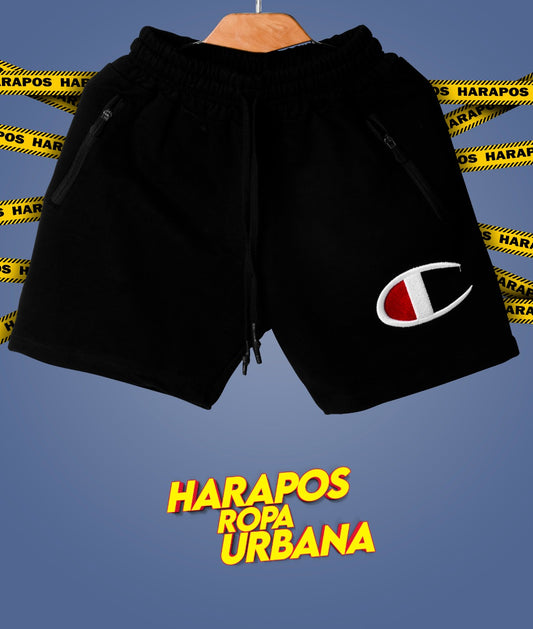 Short champion negro C lateral
