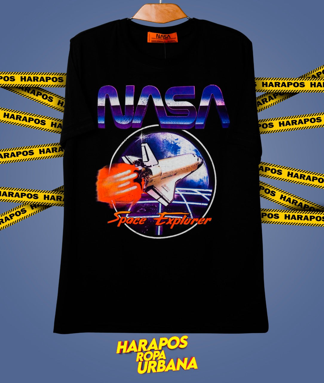 Polera nasa negra cochete