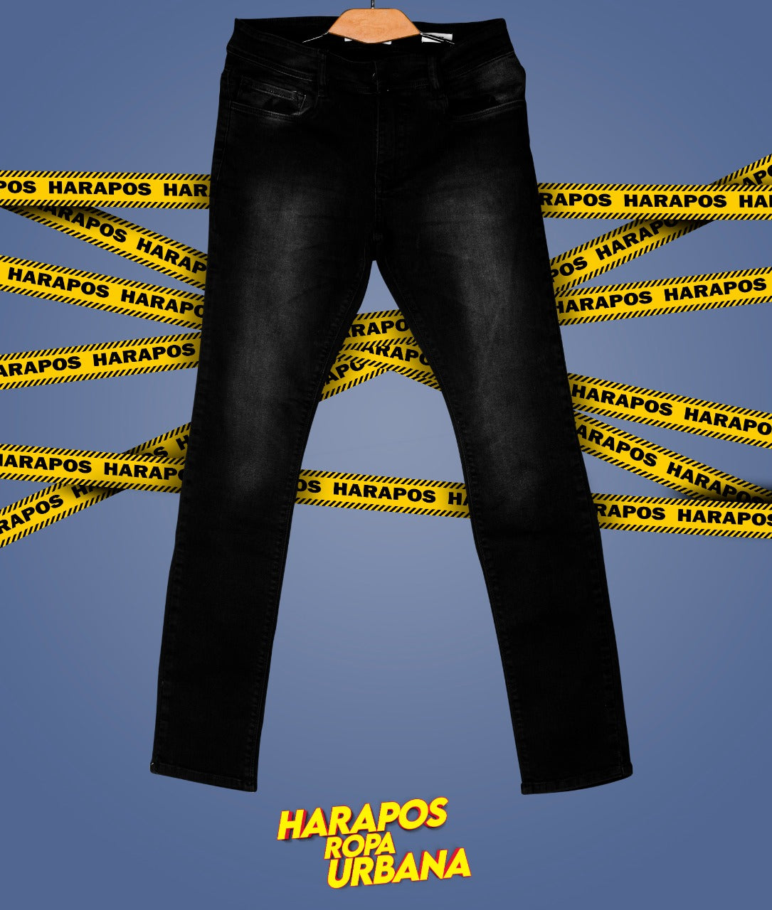 Pantalon Bershka jean negro entero