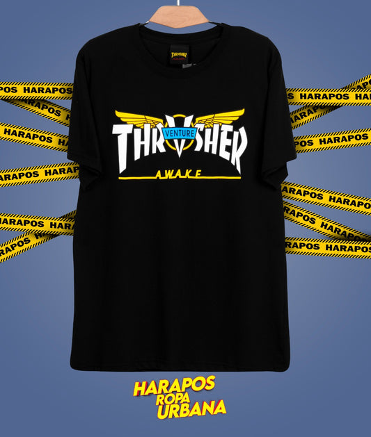 Polera thrasher awake negra