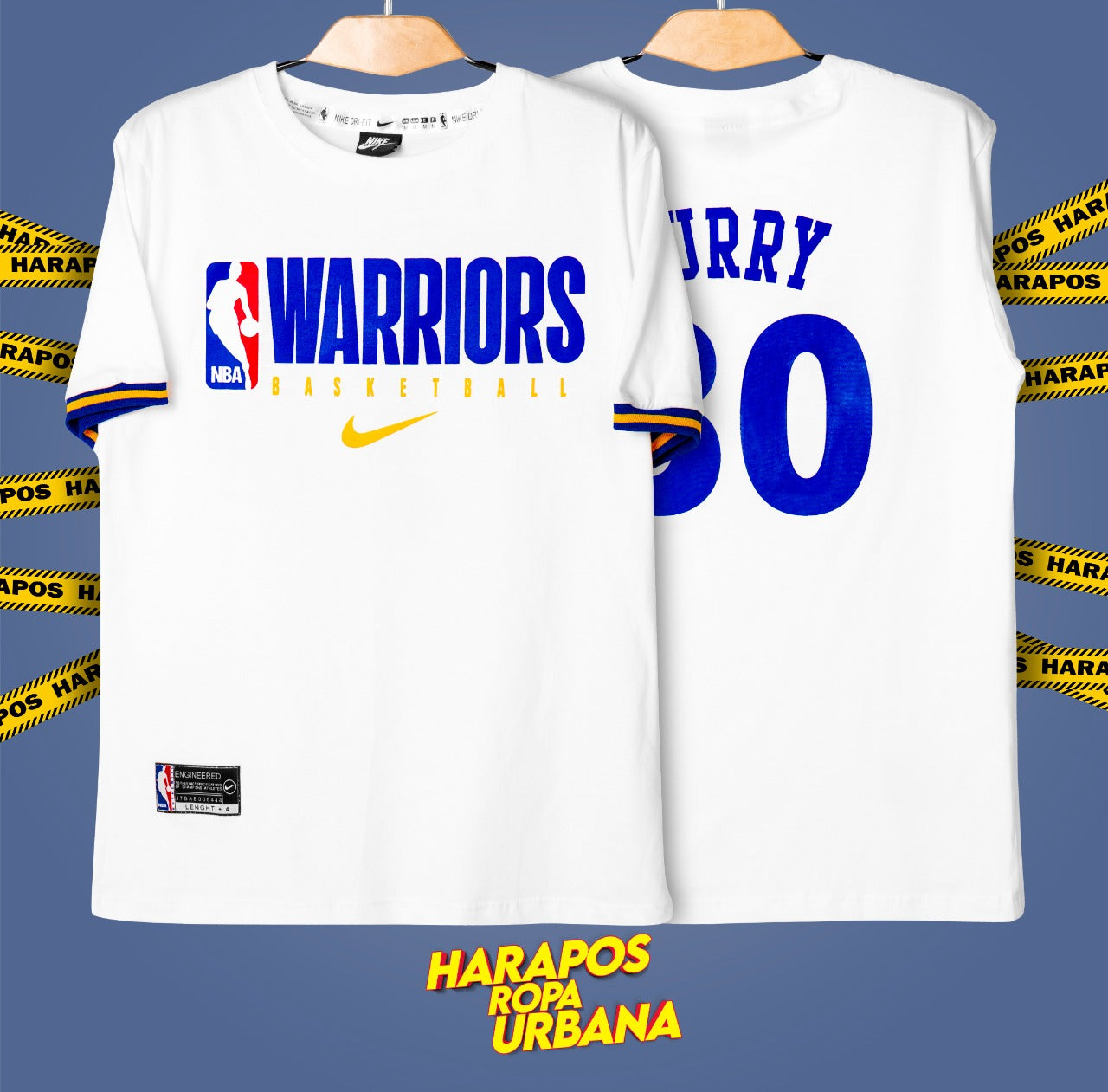 Polera warriors blanca