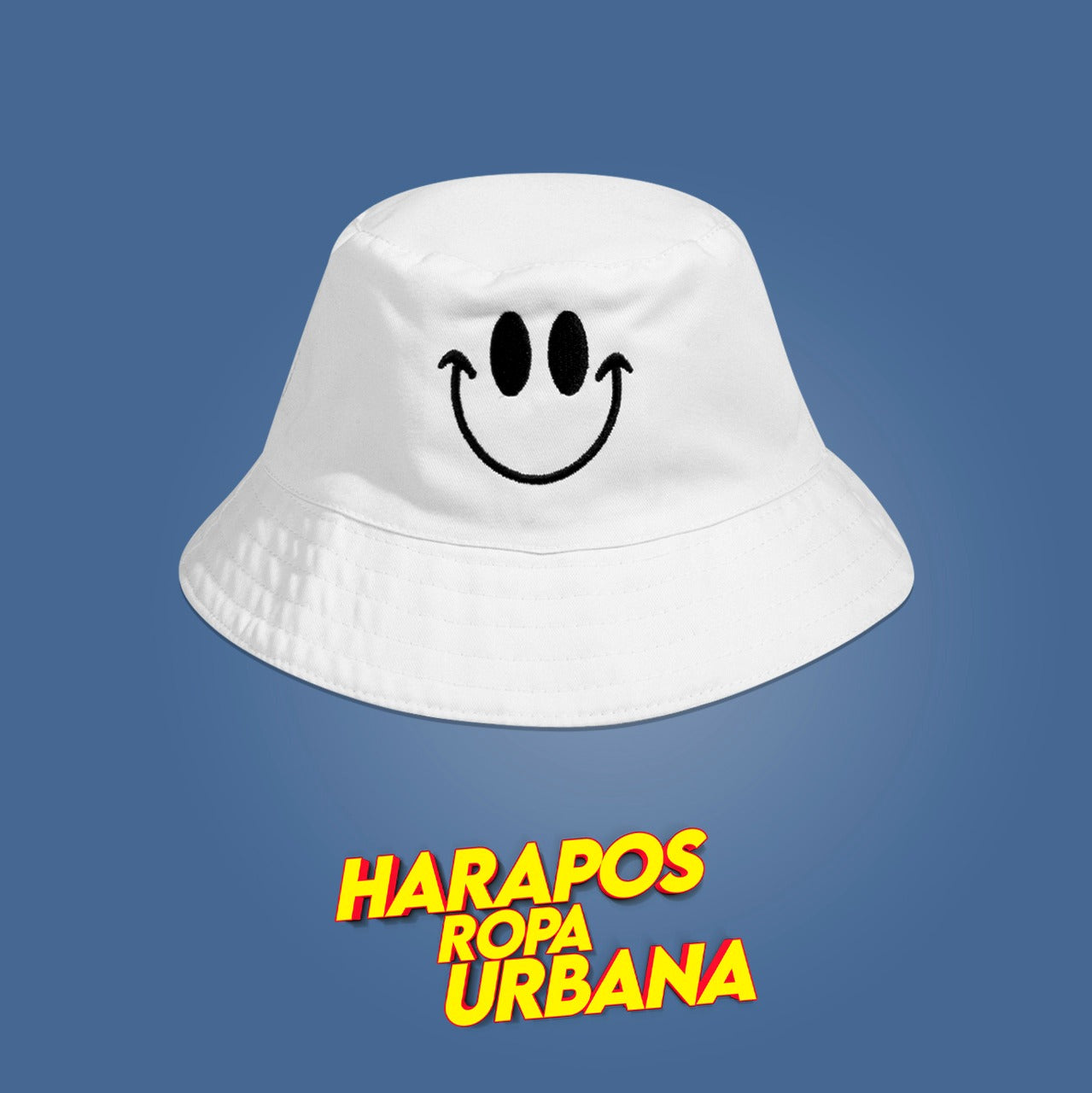 Sombrero doble cara amarillo bob esponja carita blanca