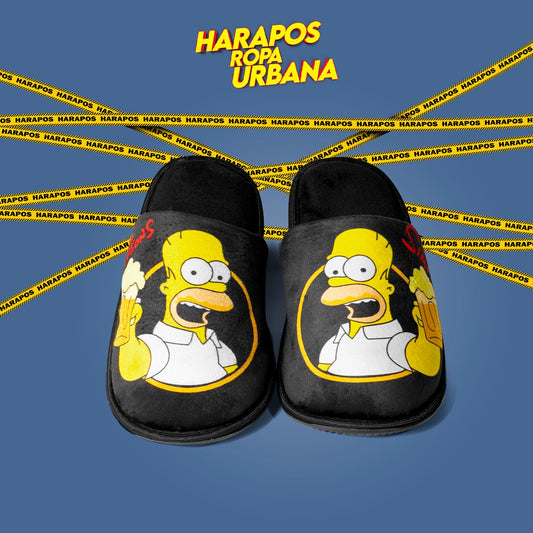 Pantuflas Homero negra