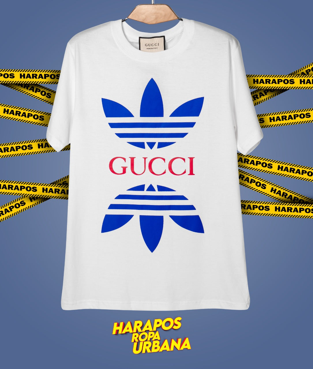 Polera adidas gucci blanca