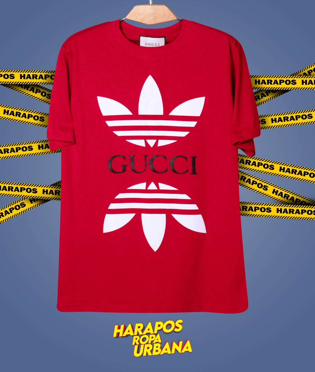 Polera adidas gucci rojo