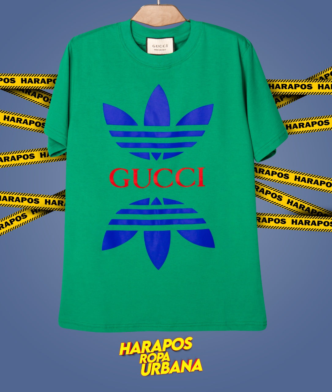 Polera adidas gucci verde