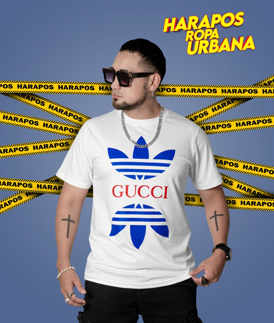 Polera adidas gucci blanca