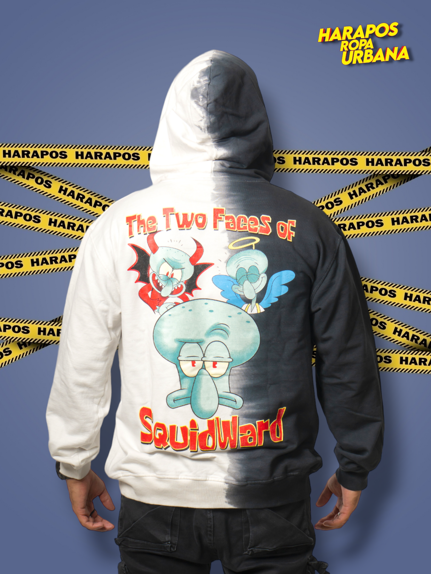 Canguro Dr. Mono oversize calamardo bicolor