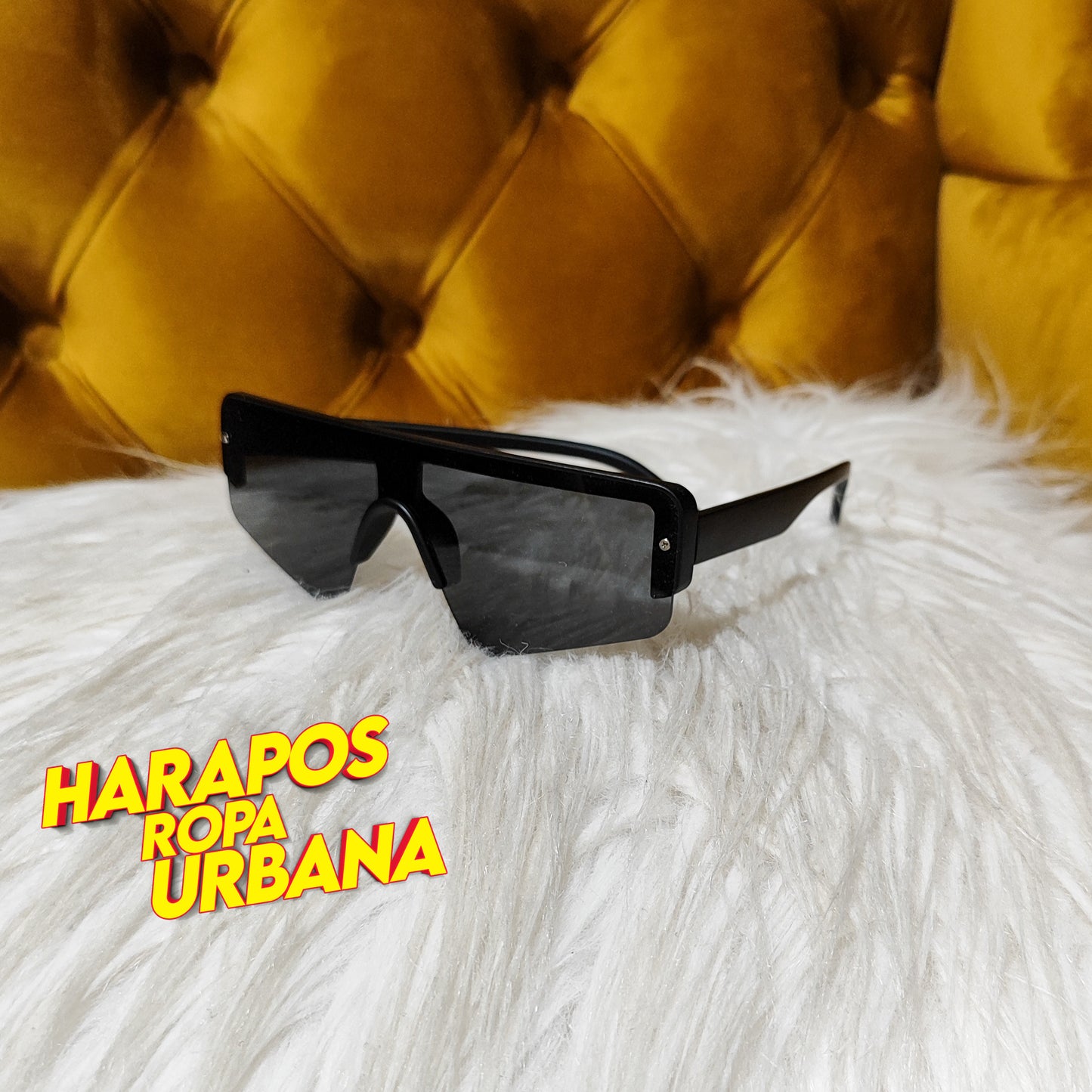 Gafas plasticas semi flotantes negras