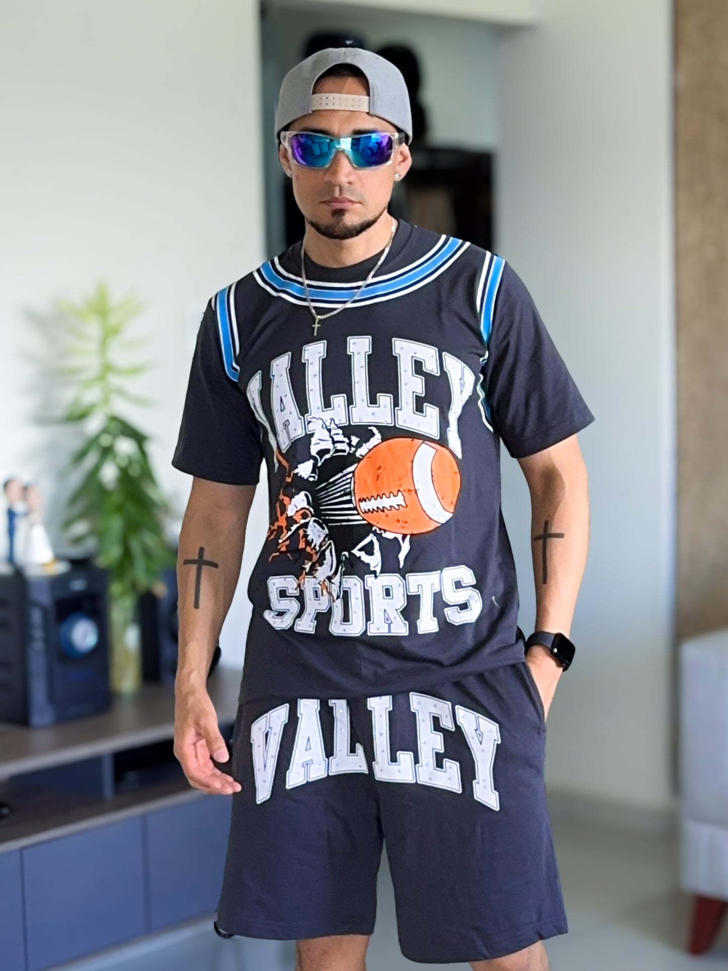 Conjunto de verano Valley Sports Premium plomo