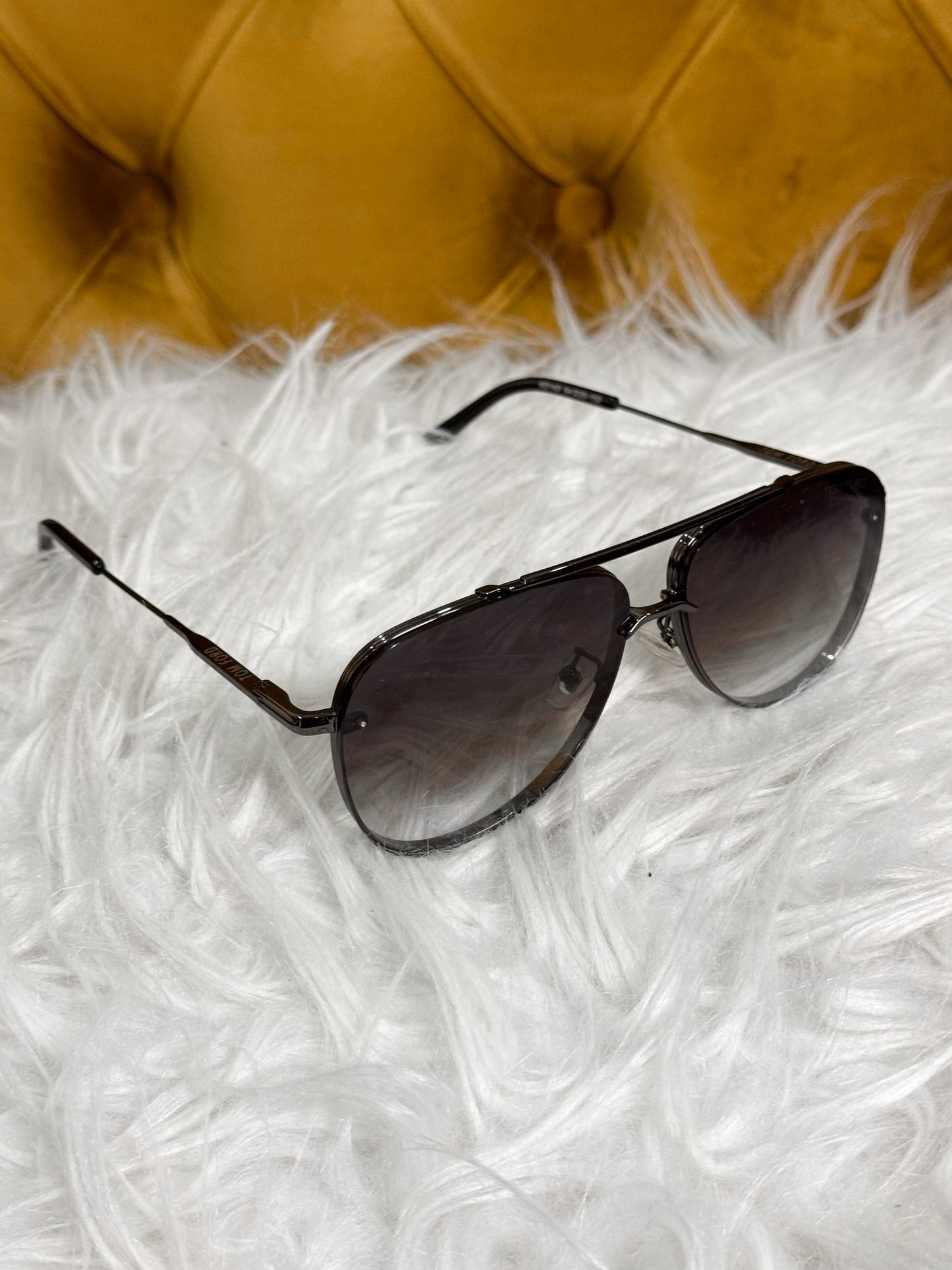 Gafas estilo aviador Tom Ford Negras difuminadas