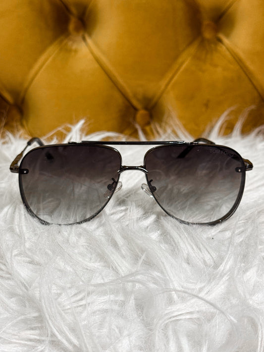 Gafas estilo aviador Tom Ford Negras difuminadas
