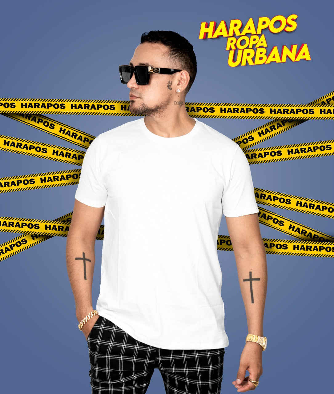 Polera zara basica blanca