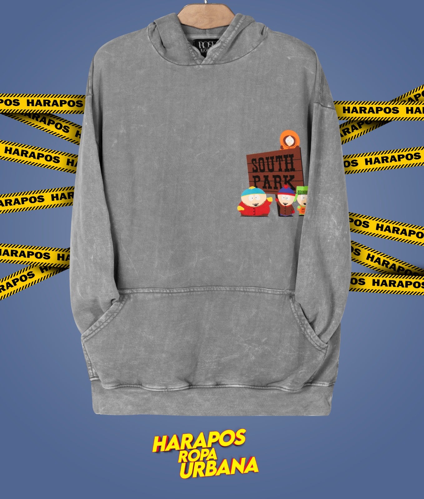 Canguro Rose London oversize south park plomo taidai