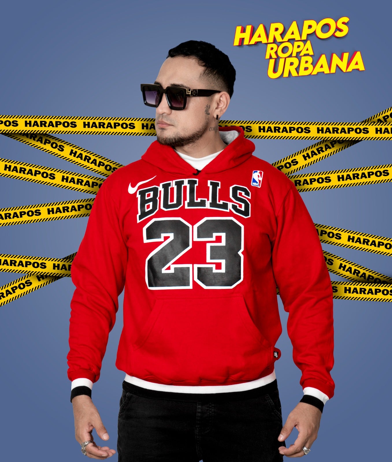 Canguro chicago bulls rojo franja abajo