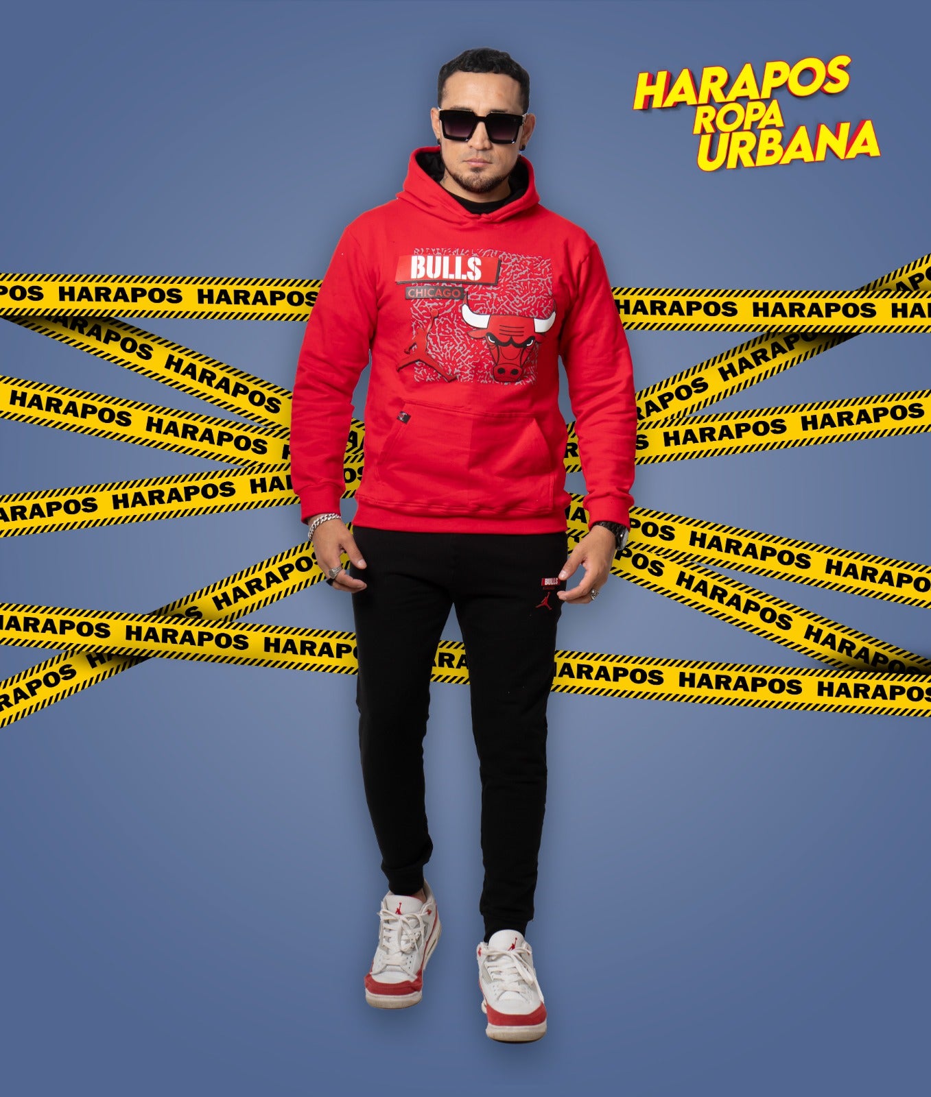 Deportivo Chicago bulls rojo/negro