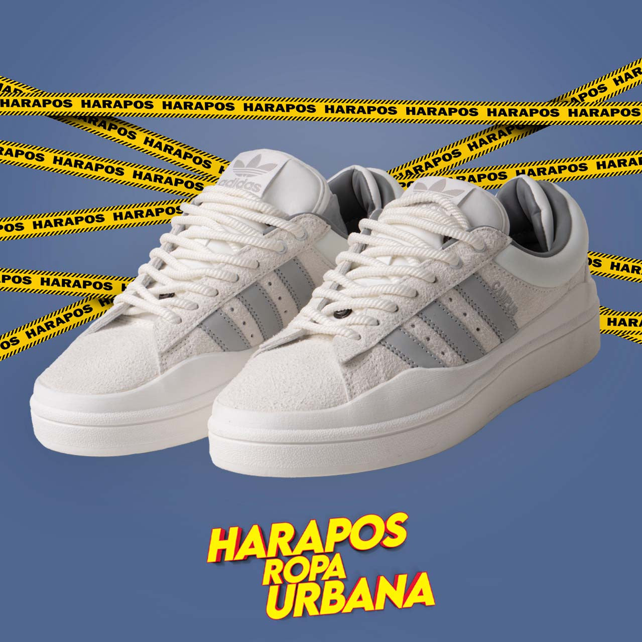 Zapatillas adidas bad bunny campus blanco