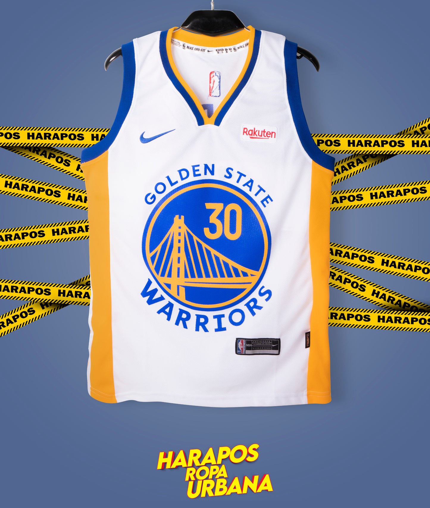 Solera Golden State blanca franja lateral