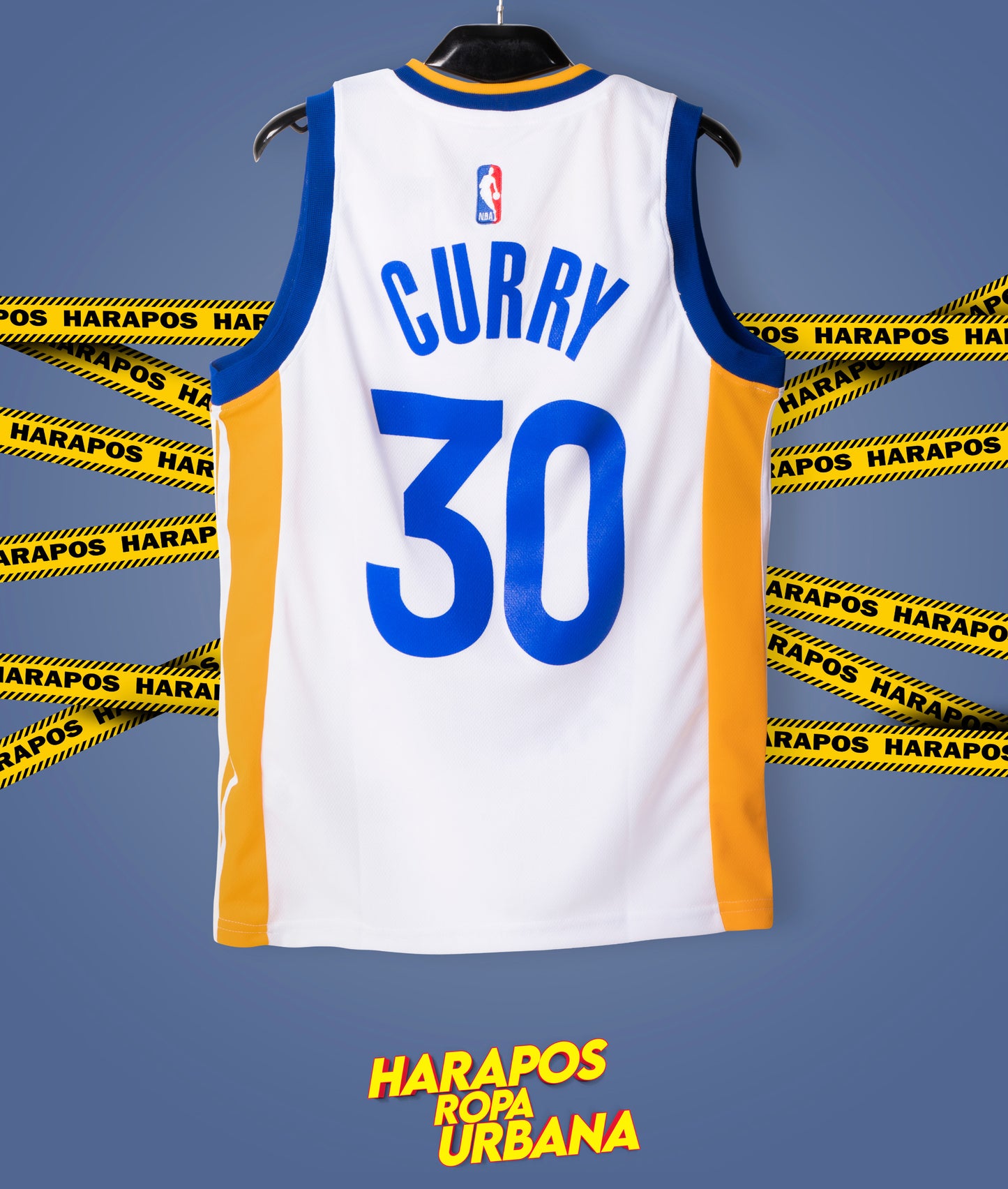 Solera Golden State blanca franja lateral