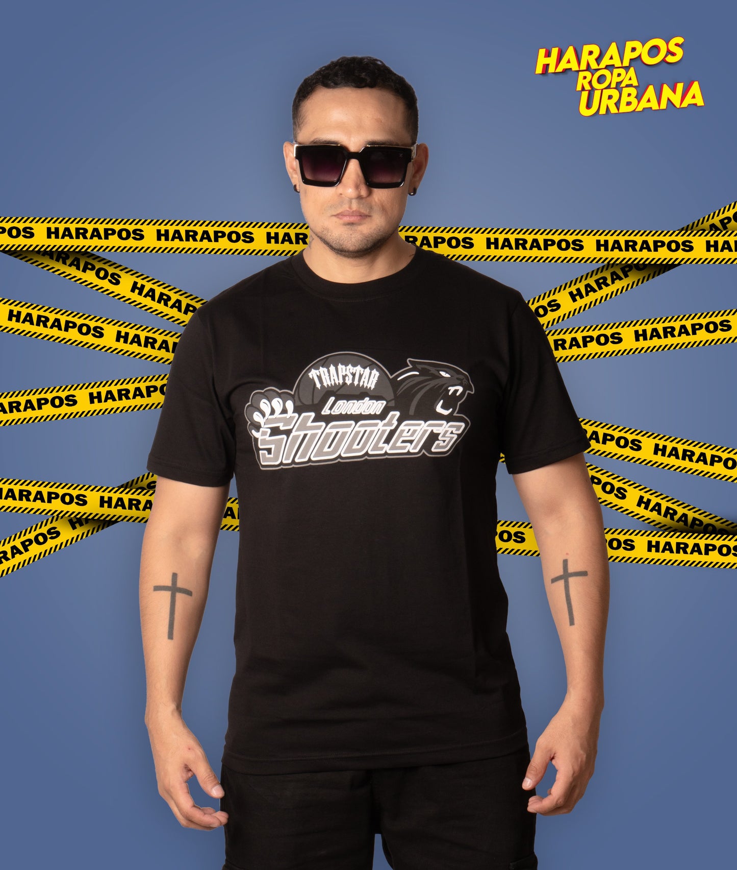 Polera trapstar oversize negro