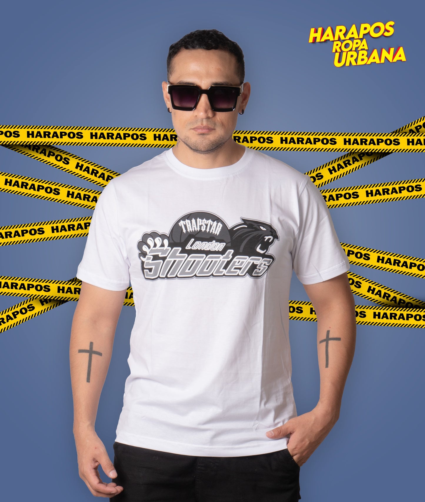 Polera trapstar oversize blanco