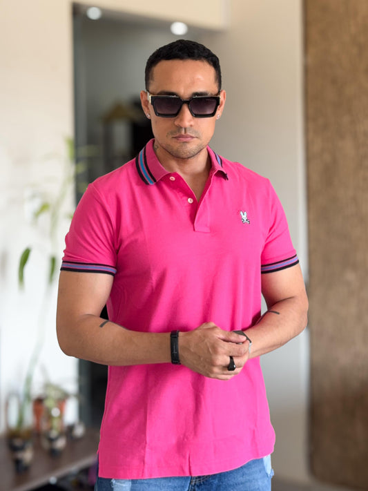 Polera Psycho Bunny fucsia