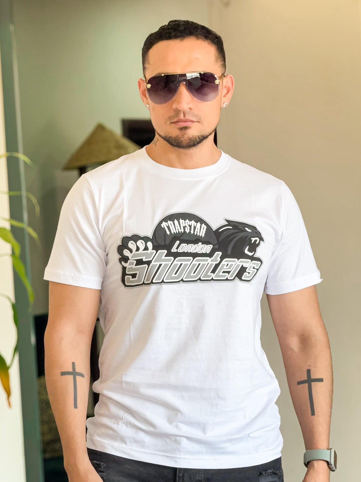 Polera trapstar oversize blanco