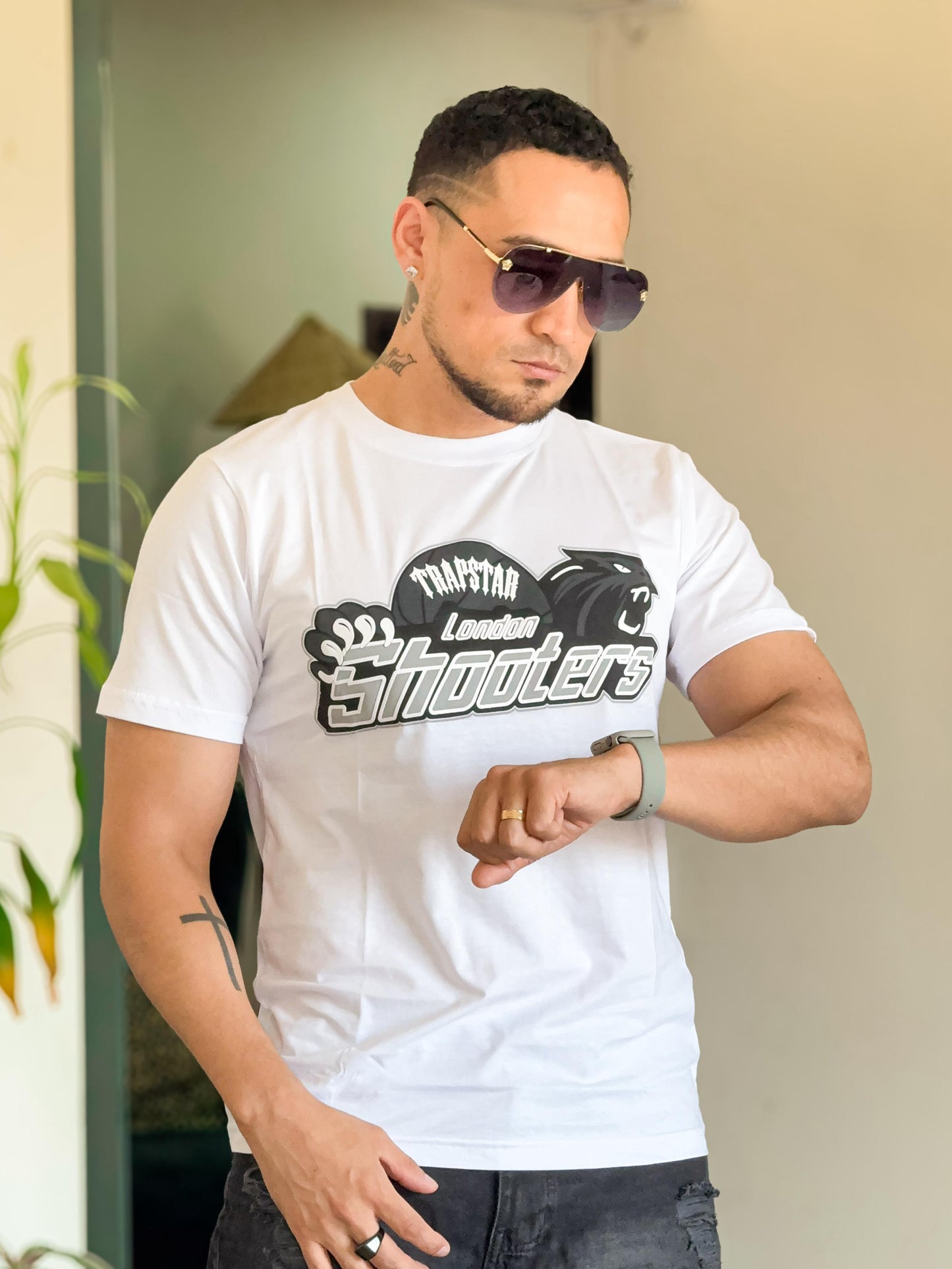 Polera trapstar oversize blanco