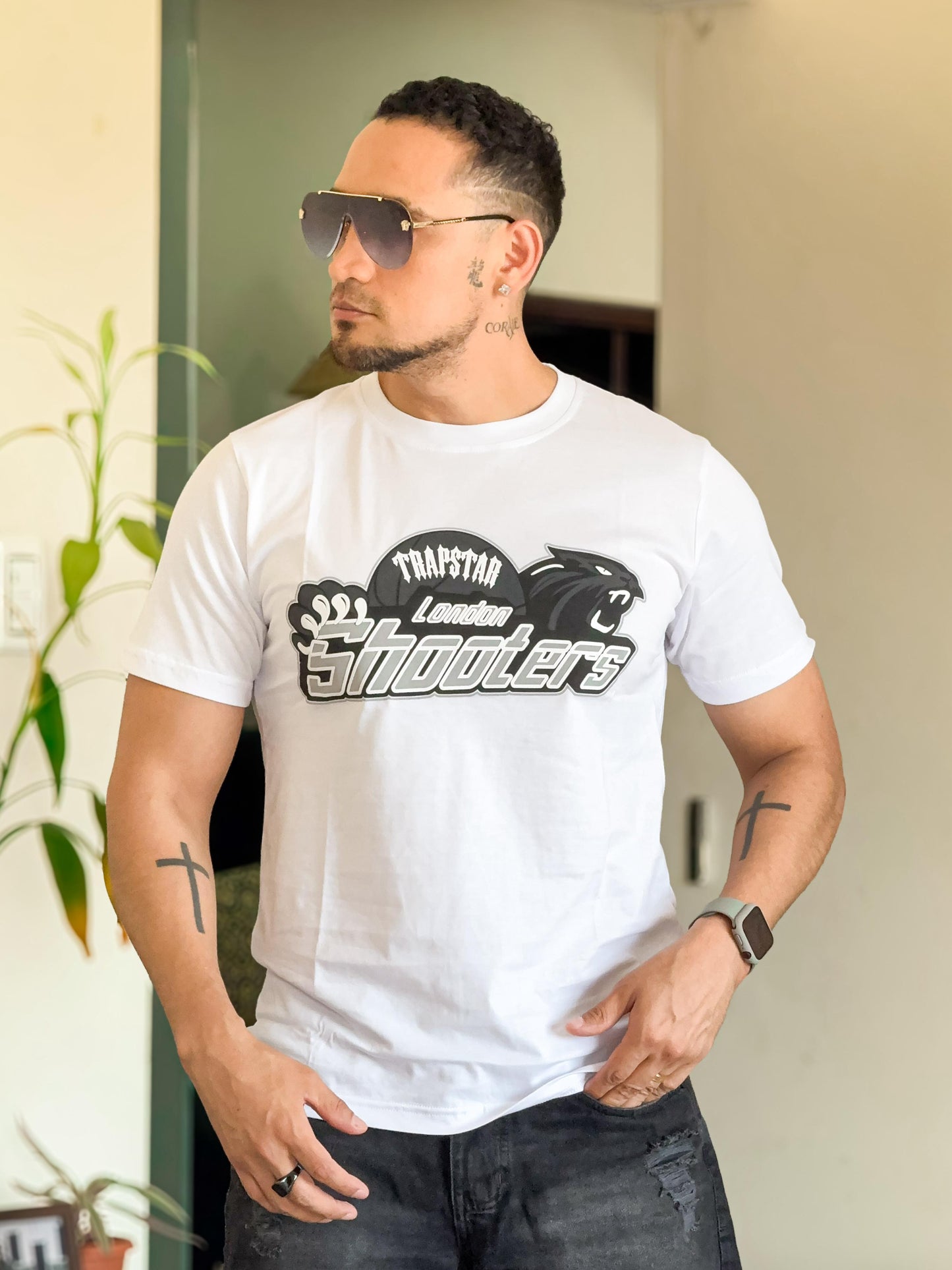 Polera trapstar oversize blanco