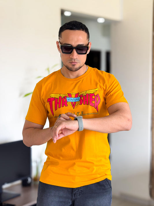 Polera thrasher awake amarilla