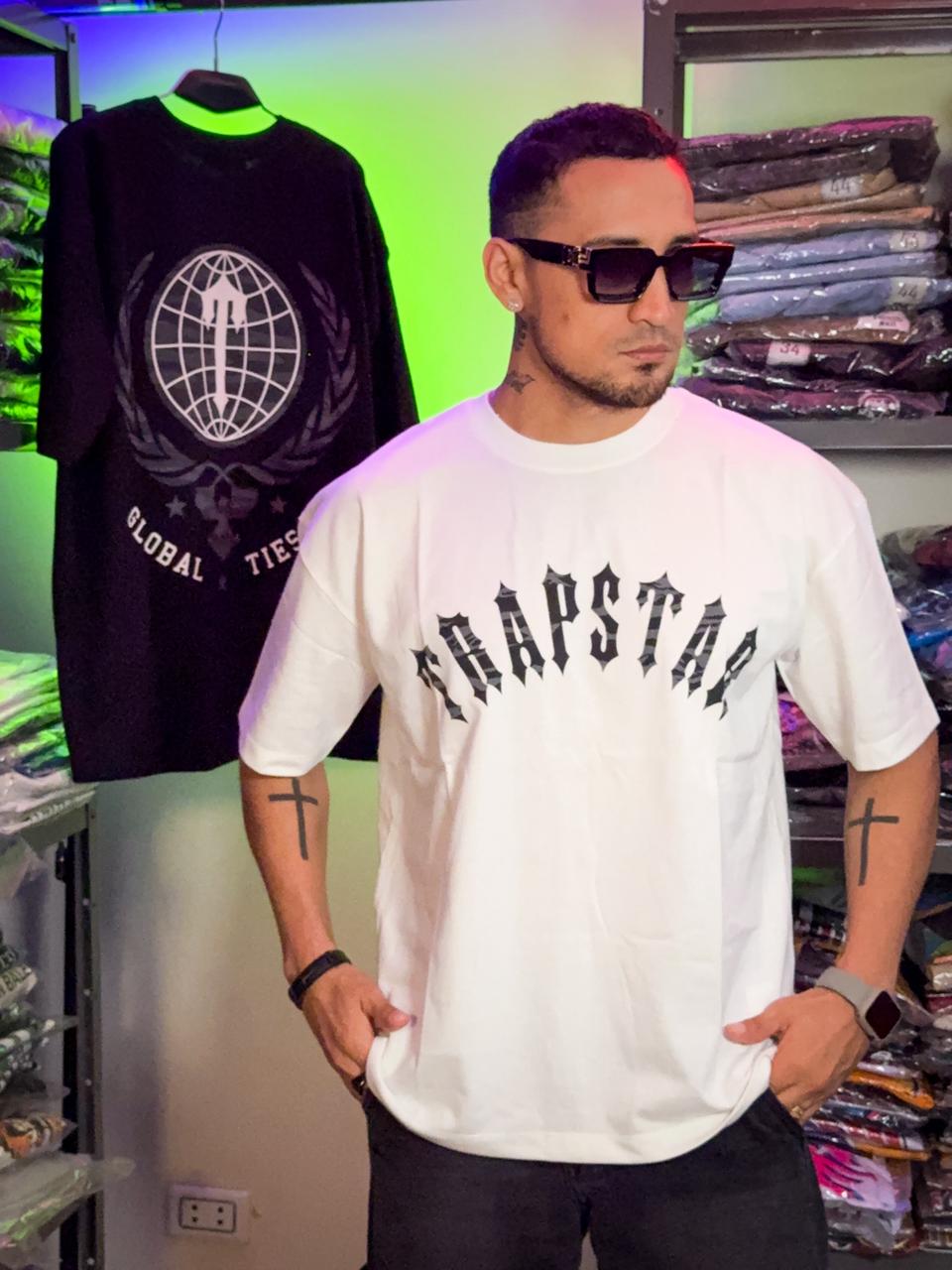 Polera Trapstar blanca oversize