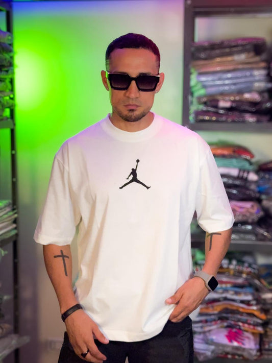 Polera Jordan silueta blanco