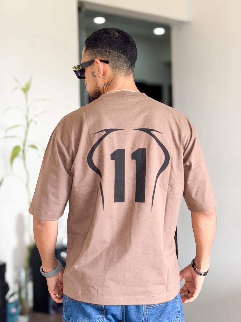 Polera Hellstar Boxifit cafe