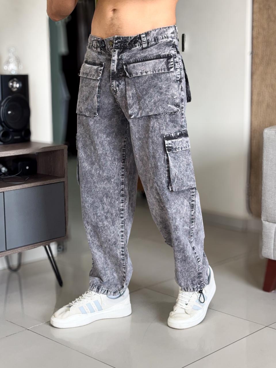 Pantalon club black pachuco pre lavado plomo