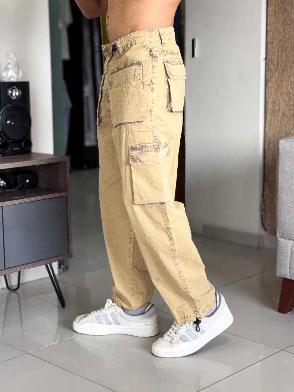 Pantalon club black pachuco pre lavado crema