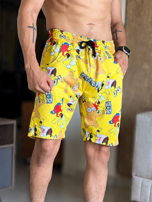 Short sublimado amarillo bart